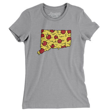 Connecticut Pizza State Women's T-Shirt-Allegiant Goods Co. Vintage Sports Apparel
