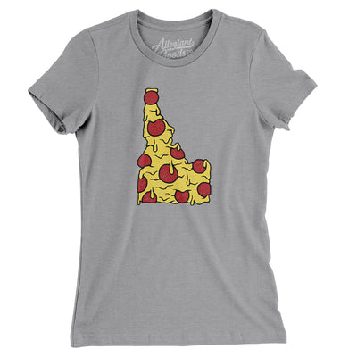 Idaho Pizza State Women's T-Shirt-Athletic Heather-Allegiant Goods Co. Vintage Sports Apparel