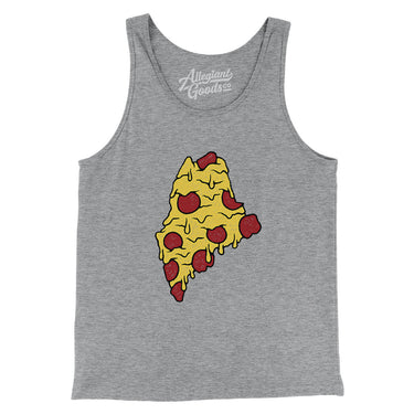 Maine Pizza State Men/Unisex Tank Top-Allegiant Goods Co. Vintage Sports Apparel