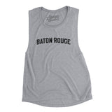 Baton Rouge Varsity Women's Flowey Scoopneck Muscle Tank-Athletic Heather-Allegiant Goods Co. Vintage Sports Apparel