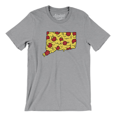 Connecticut Pizza State Men/Unisex T-Shirt-Allegiant Goods Co. Vintage Sports Apparel