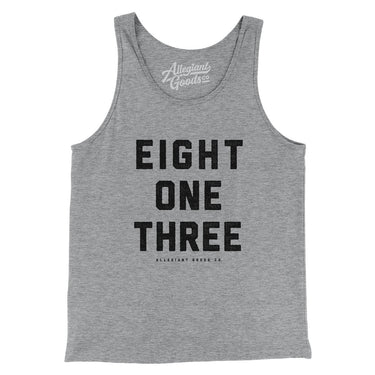 Tampa 813 Men/Unisex Tank Top-Athletic Heather-Allegiant Goods Co. Vintage Sports Apparel