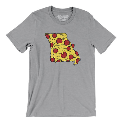 Missouri Pizza State Men/Unisex T-Shirt-Athletic Heather-Allegiant Goods Co. Vintage Sports Apparel