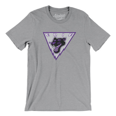 Erie Panthers Men/Unisex T-Shirt-Athletic Heather-Allegiant Goods Co. Vintage Sports Apparel