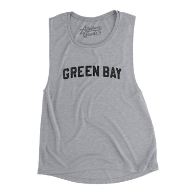 Green Bay Varsity Women's Flowey Scoopneck Muscle Tank-Athletic Heather-Allegiant Goods Co. Vintage Sports Apparel