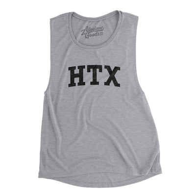 Htx Varsity Women's Flowey Scoopneck Muscle Tank-Athletic Heather-Allegiant Goods Co. Vintage Sports Apparel