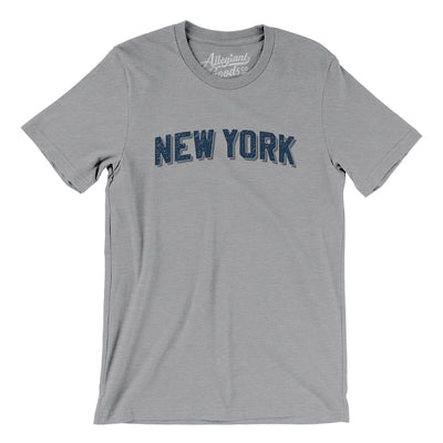 New York Varsity Men/Unisex T-Shirt-Athletic Heather-Allegiant Goods Co. Vintage Sports Apparel
