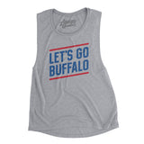 Let's Go Buffalo Women's Flowey Scoopneck Muscle Tank-Allegiant Goods Co. Vintage Sports Apparel