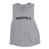 Minneapolis Varsity Women's Flowey Scoopneck Muscle Tank-Athletic Heather-Allegiant Goods Co. Vintage Sports Apparel