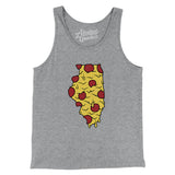 Illinois Pizza State Men/Unisex Tank Top-Allegiant Goods Co. Vintage Sports Apparel