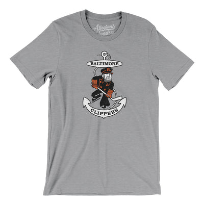 Baltimore Clippers Men/Unisex T-Shirt-Athletic Heather-Allegiant Goods Co. Vintage Sports Apparel