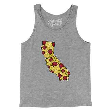 California Pizza State Men/Unisex Tank Top-Athletic Heather-Allegiant Goods Co. Vintage Sports Apparel