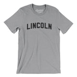 Lincoln Varsity Men/Unisex T-Shirt-Athletic Heather-Allegiant Goods Co. Vintage Sports Apparel