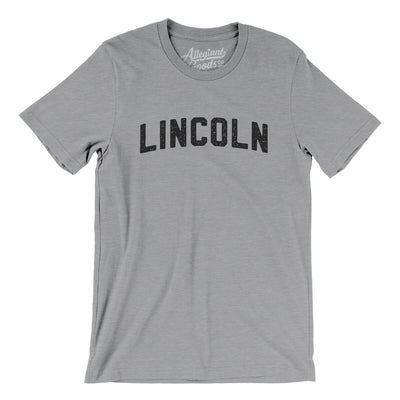 Lincoln Varsity Men/Unisex T-Shirt-Athletic Heather-Allegiant Goods Co. Vintage Sports Apparel
