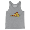 Virginia Pizza State Men/Unisex Tank Top-Athletic Heather-Allegiant Goods Co. Vintage Sports Apparel
