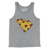 South Carolina Pizza State Men/Unisex Tank Top-Allegiant Goods Co. Vintage Sports Apparel