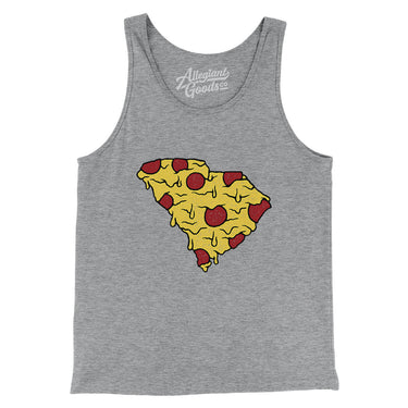South Carolina Pizza State Men/Unisex Tank Top-Allegiant Goods Co. Vintage Sports Apparel