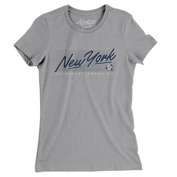 New York Retro Women's T-Shirt-Allegiant Goods Co. Vintage Sports Apparel