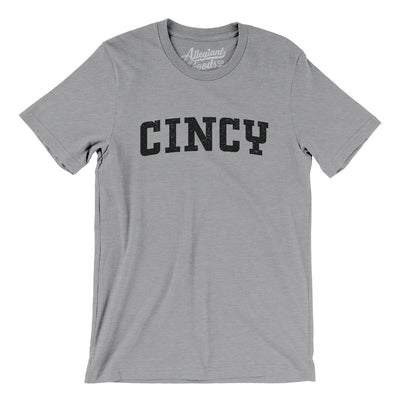 Cincy Varsity Men/Unisex T-Shirt-Athletic Heather-Allegiant Goods Co. Vintage Sports Apparel