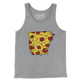 Arkansas Pizza State Men/Unisex Tank Top-Allegiant Goods Co. Vintage Sports Apparel