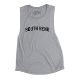 South Bend Varsity Women's Flowey Scoopneck Muscle Tank-Athletic Heather-Allegiant Goods Co. Vintage Sports Apparel