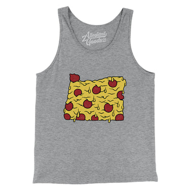 Oregon Pizza State Men/Unisex Tank Top-Allegiant Goods Co. Vintage Sports Apparel