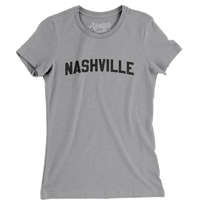 Nashville Varsity Women's T-Shirt-Athletic Heather-Allegiant Goods Co. Vintage Sports Apparel