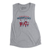 I’m Just Here For The Presidents Race Women's Flowey Scoopneck Muscle Tank-Athletic Heather-Allegiant Goods Co. Vintage Sports Apparel