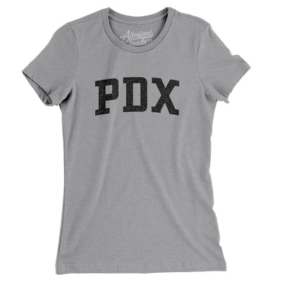 Pdx Varsity Women's T-Shirt-Athletic Heather-Allegiant Goods Co. Vintage Sports Apparel