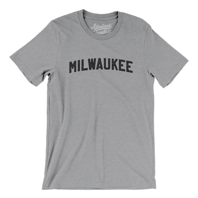 Milwaukee Varsity Men/Unisex T-Shirt-Athletic Heather-Allegiant Goods Co. Vintage Sports Apparel