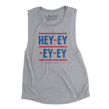 Hey-Ey-Ey-Ey Women's Flowey Scoopneck Muscle Tank-Allegiant Goods Co. Vintage Sports Apparel