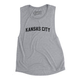 Kansas City Varsity Women's Flowey Scoopneck Muscle Tank-Allegiant Goods Co. Vintage Sports Apparel