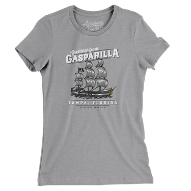 Greetings From Gasparilla Women's T-Shirt-Allegiant Goods Co. Vintage Sports Apparel