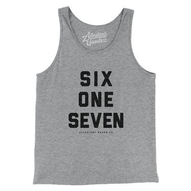 Boston 617 Men/Unisex Tank Top-Allegiant Goods Co. Vintage Sports Apparel
