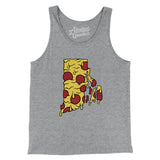 Rhode Island Pizza State Men/Unisex Tank Top-Allegiant Goods Co. Vintage Sports Apparel