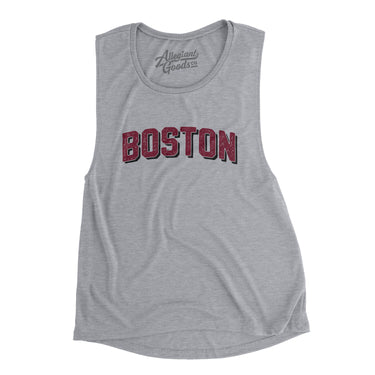 Boston Varsity Women's Flowey Scoopneck Muscle Tank-Athletic Heather-Allegiant Goods Co. Vintage Sports Apparel