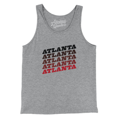 Atlanta Vintage Repeat Men/Unisex Tank Top-Athletic Heather-Allegiant Goods Co. Vintage Sports Apparel