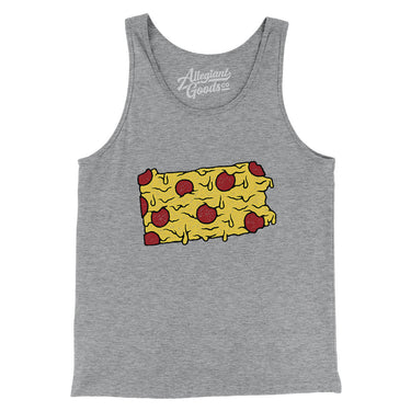 Pennsylvania Pizza State Men/Unisex Tank Top-Allegiant Goods Co. Vintage Sports Apparel