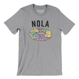 New Orleans King Cake Men/Unisex T-Shirt-Athletic Heather-Allegiant Goods Co. Vintage Sports Apparel