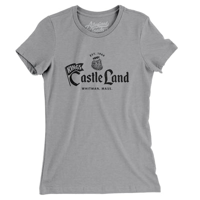 Kings Castle Land Amusement Park Women's T-Shirt-Athletic Heather-Allegiant Goods Co. Vintage Sports Apparel
