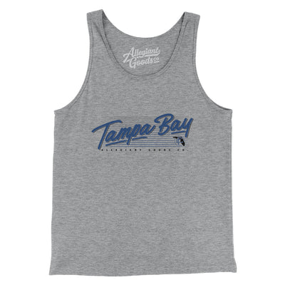 Tampa Bay Retro Men/Unisex Tank Top-Athletic Heather-Allegiant Goods Co. Vintage Sports Apparel