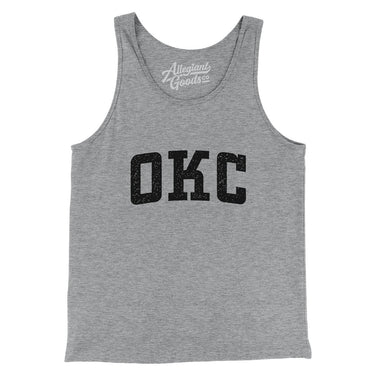 Okc Varsity Men/Unisex Tank Top-Allegiant Goods Co. Vintage Sports Apparel