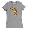 Michigan Pizza State Women's T-Shirt-Athletic Heather-Allegiant Goods Co. Vintage Sports Apparel