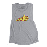 Kentucky Pizza State Women's Flowey Scoopneck Muscle Tank-Athletic Heather-Allegiant Goods Co. Vintage Sports Apparel