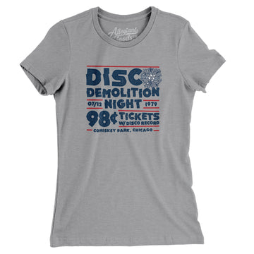 Disco Demolition Night Women's T-Shirt, Athletic Heather / L