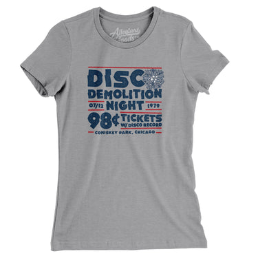 Disco Demolition Night Women's T-Shirt-Allegiant Goods Co. Vintage Sports Apparel