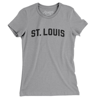 St Louis Varsity Women's T-Shirt-Athletic Heather-Allegiant Goods Co. Vintage Sports Apparel