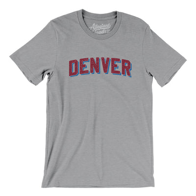 Denver Varsity Men/Unisex T-Shirt-Athletic Heather-Allegiant Goods Co. Vintage Sports Apparel