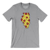 Illinois Pizza State Men/Unisex T-Shirt-Athletic Heather-Allegiant Goods Co. Vintage Sports Apparel
