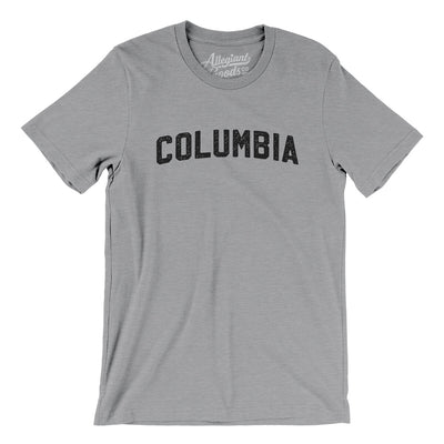 Columbia Varsity Men/Unisex T-Shirt-Athletic Heather-Allegiant Goods Co. Vintage Sports Apparel